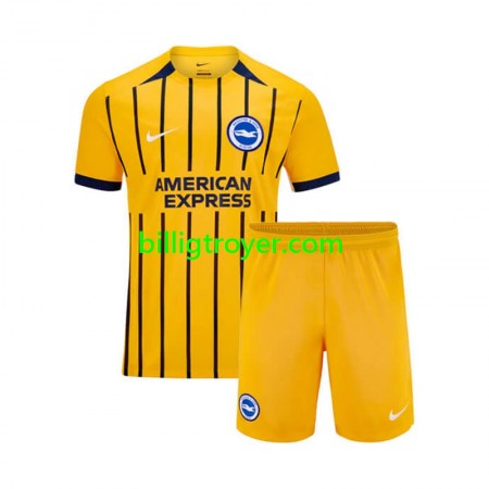 Billige Fotballdrakter Brighton Hove Albion Barn Bortedraktsett 2024/25 Kortermet